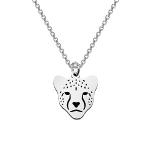 ensianth cheetah necklace cheetah jewelry cheetah pendant necklace animal lover gift cheetah gift safari themed gift big cat necklace (cheetah necklace)