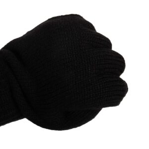 Levi's Men's Knit Fingerless Gloves, Marled Black, One Size