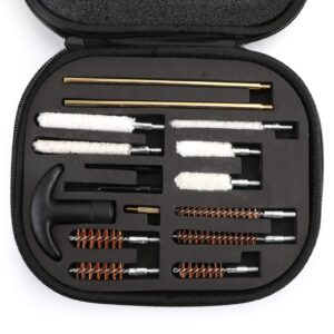 Areyourshop G-u-n Cleaning Brush & Pick Kit-Shotgun Cleaning Set Gun Brush,16pcs, for .22 38 40 44 45 357 cal 9mm Hand G-u-n