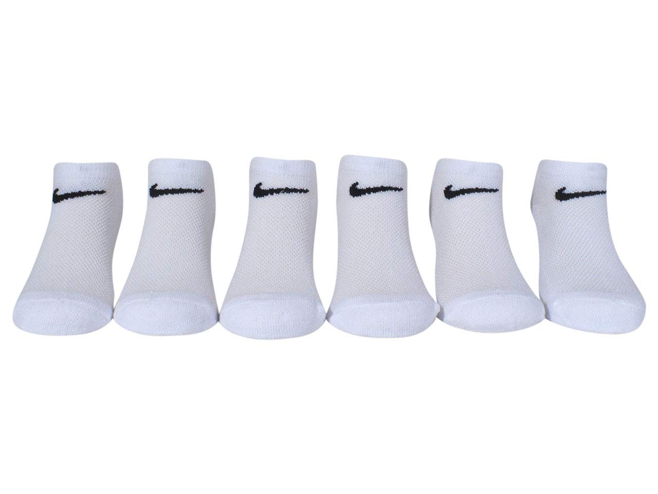 NIKE Dri-Fit Everyday Cushioned No-Show Ankle Socks 6 PAIR (Shoe size 5-7 / Up to 3 Year Old)