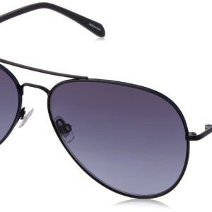 Fossil mens Fossil Male Style Fos 3104/G/S Sunglasses, Matte Black, 61mm 14mm US