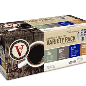 Flavored & Unflavored Coffee Variety Pack for K-Cup® Keurig 2.0® Brewers, 96 Count Victor Allen’s Coffee® Single Serve Coffee Pods & Donut Shop, Morning Blend, 42 Count