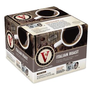 Victor Allen's Coffee Italian Roast and Seattle Dark Roast Coffee Pods for Keurig Brewers