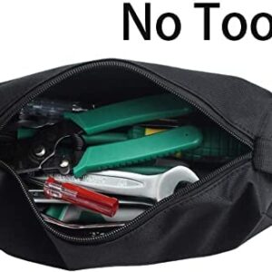 3/5 Pcs Small Tool Pouches Zipper Tool Pockets Carpenter Canvas Tool Bag Organizers Storage Bags for Screwdriver Pliers Woodworker Screw Nail