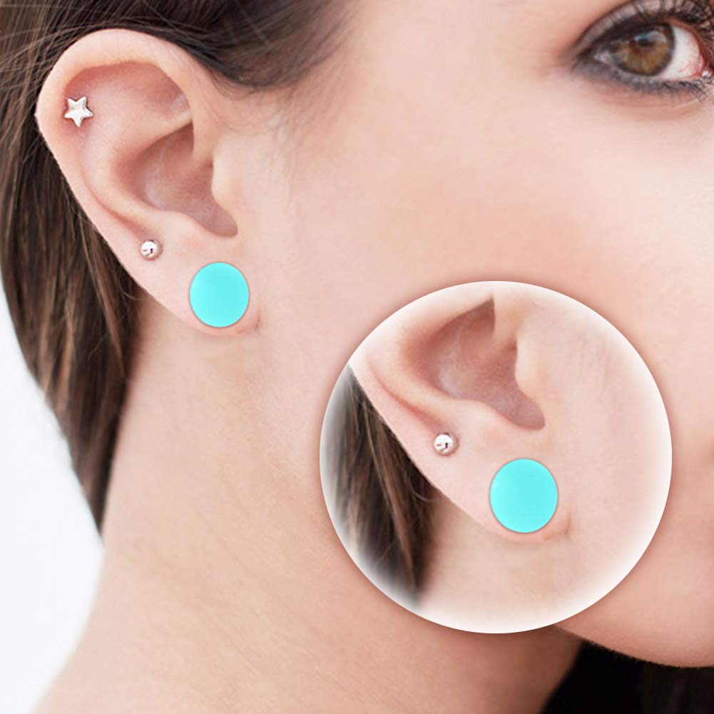 Beautidots 32pcs Silicone Ear Tunnels and Plugs Double Flared Soft Flexible Gauges Piercings 0g