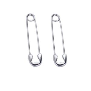 reffeer 925 sterling silver hoop earrings cute paper clip earrings pin cartilage earrings for women (silver)