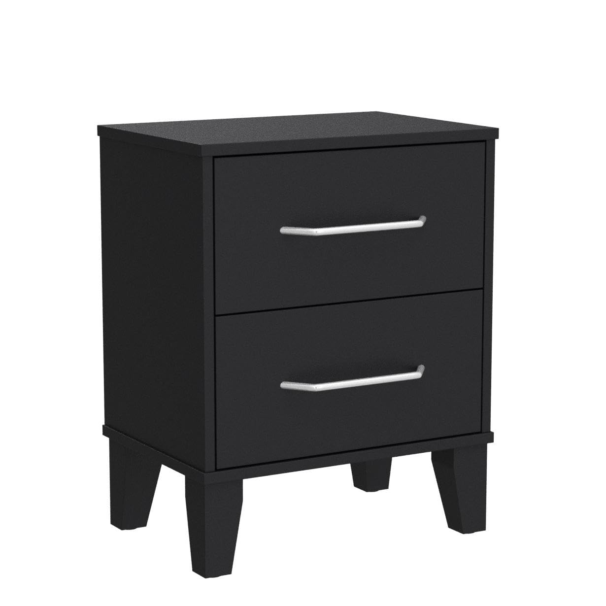 Edenbrook Bedroom-Two Drawer-Modern Design-Easy Assembly, Black Dresser