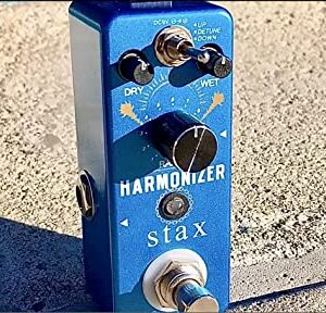 Stax Harmonizer Guitar Pedal Digital Guitar Effect Pedal Harmony Pitch Shifter Detune for Electric Guitar Bass Mini Size True Bypass