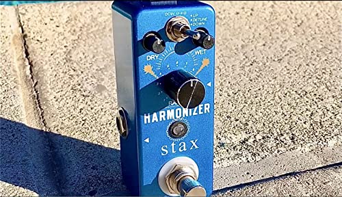 Stax Harmonizer Guitar Pedal Digital Guitar Effect Pedal Harmony Pitch Shifter Detune for Electric Guitar Bass Mini Size True Bypass