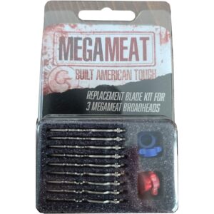 G5 Megameat Replacement Blade Kit | Durable Steel Sharp Replacement Blades for Megameat 100 Gr & 125 Gr Standard & Crossbow Broadheads