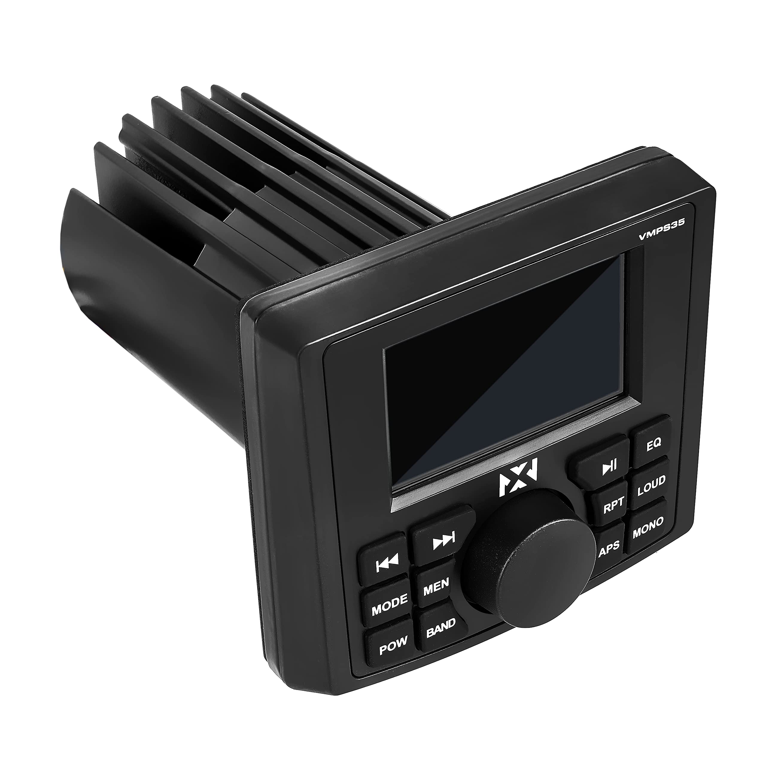 NVX VMPS35 Gauge Style Marine Stereo with Bluetooth and a 3" Ultra Bright Full-Color TFT Display - Perfect for Boats, UTVs, & ATVs