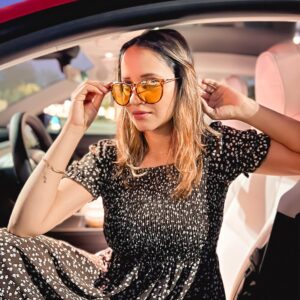 HAOLOTA Night Vision Glasses for Driving Anti Glare, Polarized Nighttime Safety Glasses for Women Men UV400 Protection