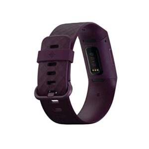 Fitbit Charge 4 Fitness and Activity Tracker with Built-in GPS, Heart Rate, Sleep & Swim Tracking, Rosewood/Rosewood, One Size (S & L Bands Included) (Renewed)