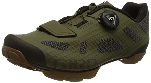 Giro Rincon Men Clipless Mountain Bike Shoes - Olive/Gum (2021), 43