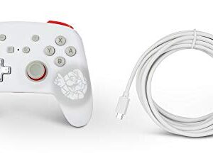 PowerA Enhanced Wired Controller for Nintendo Switch - Mario White