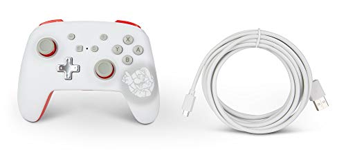 PowerA Enhanced Wired Controller for Nintendo Switch - Mario White