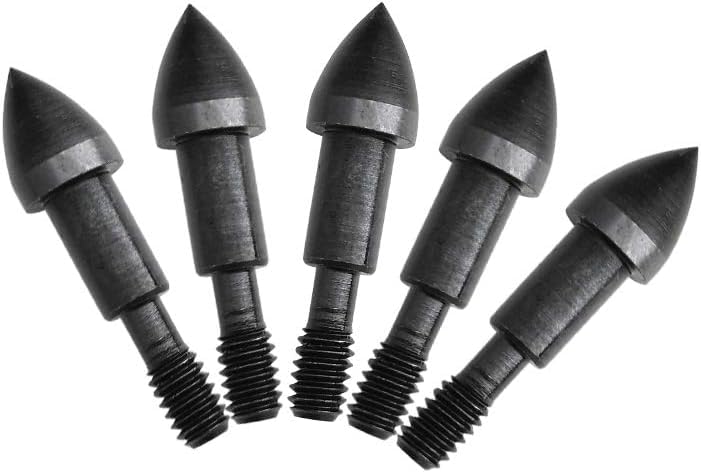 ZSHJGJR Archery Arrow Field Points 60 Grain Bullet Point Arrow Tips Screw in Broadheads for Hunting Shooting Partice 12/24 Pieces (12Pieces)