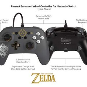 PowerA Enhanced Wired Controller for Nintendo Switch - Hylian Shield