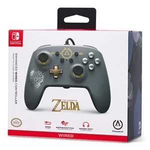 PowerA Enhanced Wired Controller for Nintendo Switch - Hylian Shield