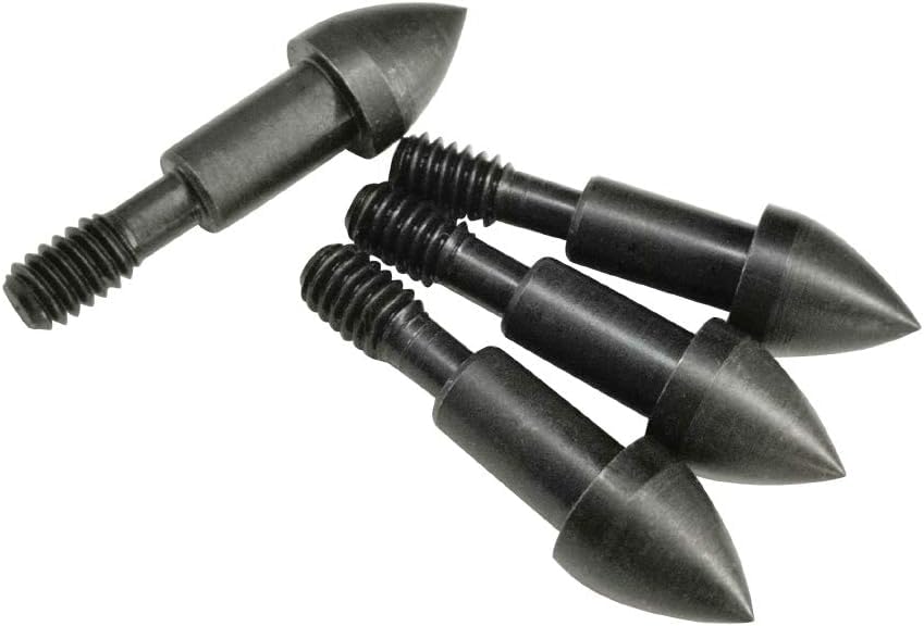 ZSHJGJR Archery Arrow Field Points 60 Grain Bullet Point Arrow Tips Screw in Broadheads for Hunting Shooting Partice 12/24 Pieces (12Pieces)