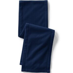 Lands' End Fleece Scarf Deep Sea Navy One Size