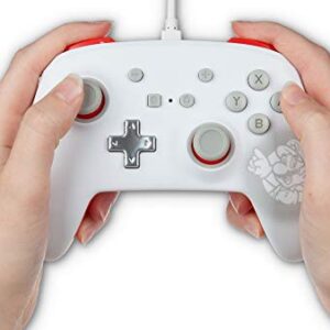 PowerA Enhanced Wired Controller for Nintendo Switch - Mario White