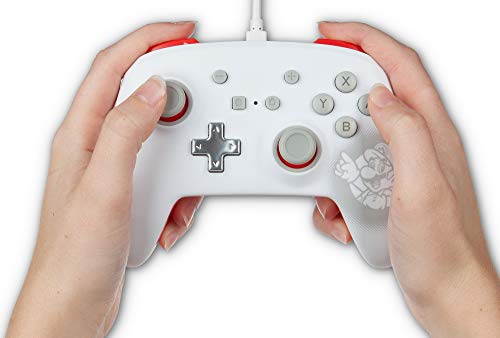 PowerA Enhanced Wired Controller for Nintendo Switch - Mario White