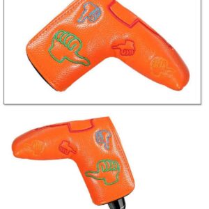 DBYAN Orange Thumb UP Patterned Design Golf Club Blade Putter Head Cover