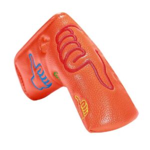 DBYAN Orange Thumb UP Patterned Design Golf Club Blade Putter Head Cover