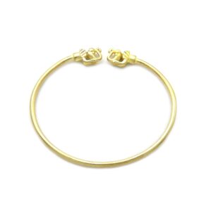 fashion 21 unisex elephant piece 100% solid brass cuff bracelet bangle (gold/elephant (m))