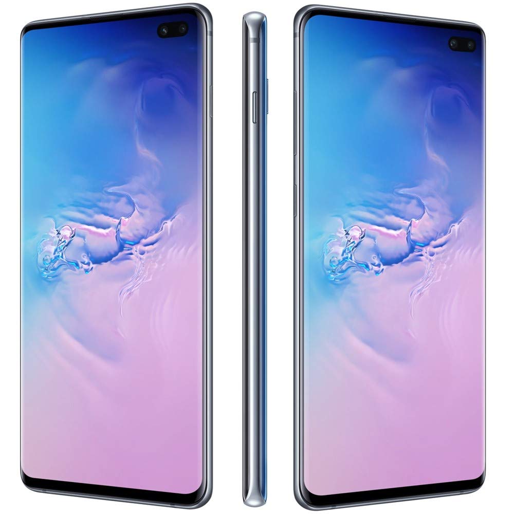 SAMSUNG Galaxy S10+ Plus (128GB, 8GB) 6.4" AMOLED, Snapdragon 855, IP68 Water Resistant, Global 4G LTE (GSM + CDMA) Unlocked (AT&T, Verizon, T-Mobile, Metro) G975U (Prism Blue)