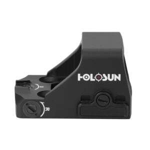 HOLOSUN HS507K X2 Multi-Reticle Red 2 MOA Dot & 32 MOA Circle Open Reflex Pistol Sight - Durable Shake-Awake Parallax-Free Aluminum Sight for Subcompact Handguns