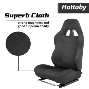 Hottoby Racing Seat with Adjustable Slide Adapt Racing Wheel Stand Fit for Logitech/Thrustmaster G25 G27 G29 G920 T80 T150 T300 T500 T300RS T500RS T-GT,No Racing Wheel,Shifter & Pedals