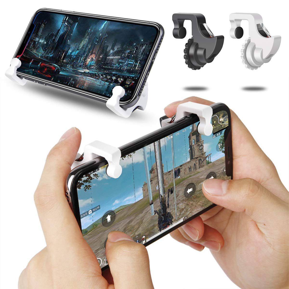 Tmtop Gaming Trigger Phone Game PUBG Mobile Controller Gamepad for Android iOS