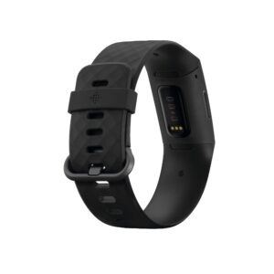 Fitbit Charge 4 Fitness and Activity Tracker with Built-in GPS, Heart Rate, Sleep & Swim Tracking, Black/Black, One Size (S & L Bands Included) (Renewed)