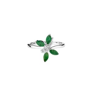 la soula 925 sterling silver butterfly ring emerald & white zirconia birthstone gemstones statement ring for women & girls jewelry gifts (6)