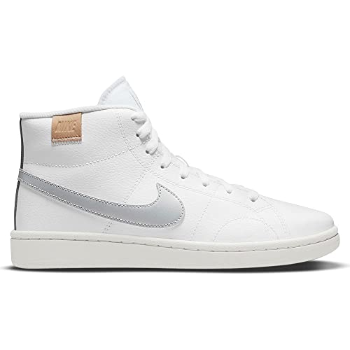 Nike Women's Court Royale 2 Mid Sneaker, Bianco, 10