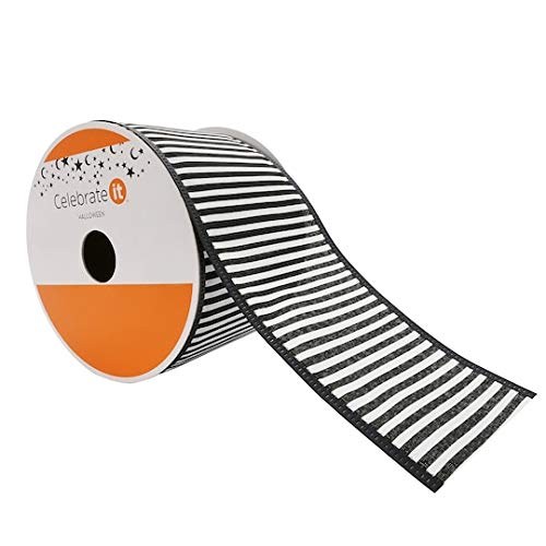 2.5" Taffeta Wired Stripes Ribbon by Celebrate It Halloween