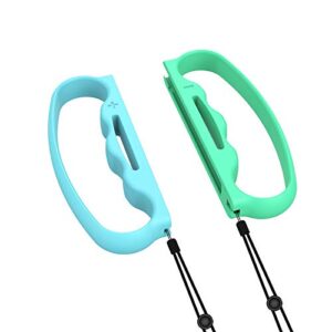 Boxing Grip for Nintendo Switch, Accessories for Switch Fitness Games - 2 Packs (Animal Crossing Blue and Green)