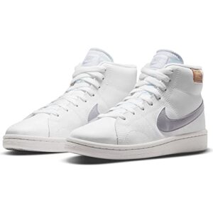 Nike Women's Court Royale 2 Mid Sneaker, Bianco, 10