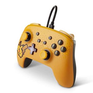 PowerA Pokemon Enhanced Wired Controller for Nintendo Switch - Pixel Pikachu, Gamepad, Wired Video Game Controller, Gaming Controller - Nintendo Switch