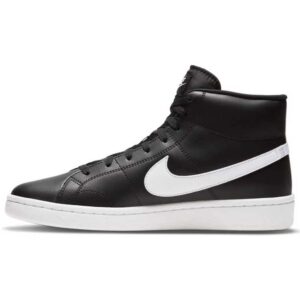 NIKE Men's Court Royale 2 MID Tennis Shoe, Black White Onyx, 7.5