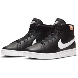 NIKE Men's Court Royale 2 MID Tennis Shoe, Black White Onyx, 7.5