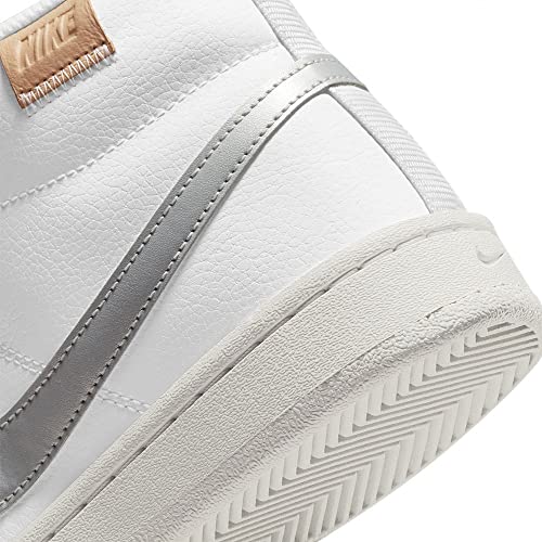 Nike Women's Court Royale 2 Mid Sneaker, Bianco, 10