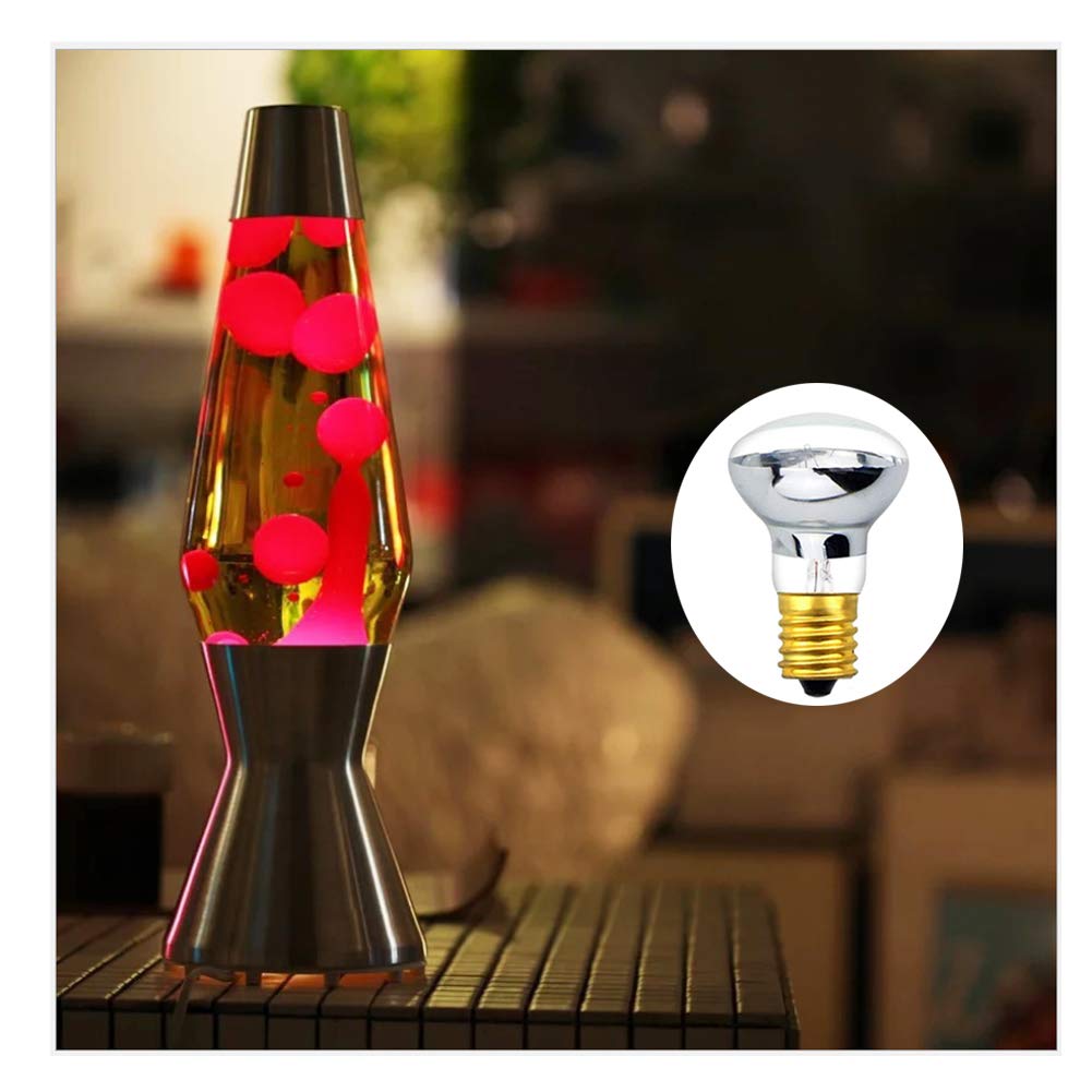 Lava Lamp Bulb 40 Watt, 6 Pack R39 R12 Reflector Type Bulbs E17 Replacement Light Bulbs for Lava Lamps, Glitter Lamps, 120V