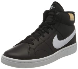 nike men's court royale 2 mid tennis shoe, black white onyx, 7.5