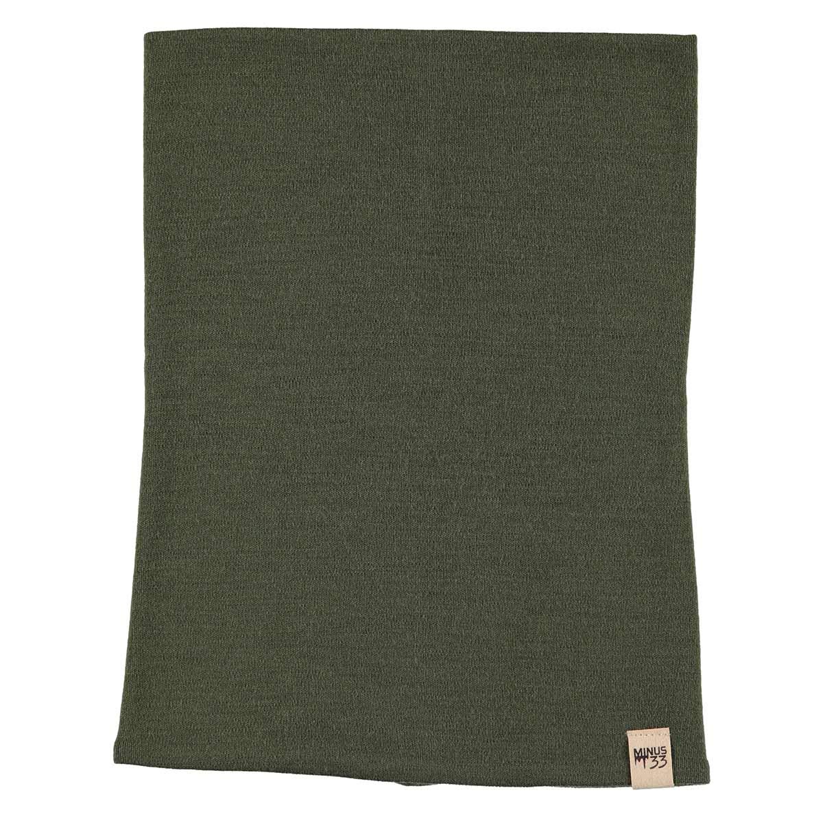 Minus33 - Midweight Neck Gaiter - 100% Merino Wool - Multipurpose Headwear - Skiing Neck Warmer - Winter Face Mask - Olive Drab Wicking Neck Wear