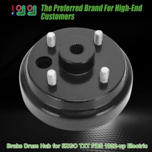 10L0L Golf Cart Brake Drum Hub Assembly for EZGO TXT PDS 1982-up Electric & 1982-1993 2-Cycle Gas, OEM# 19186G1P 19186-G1P