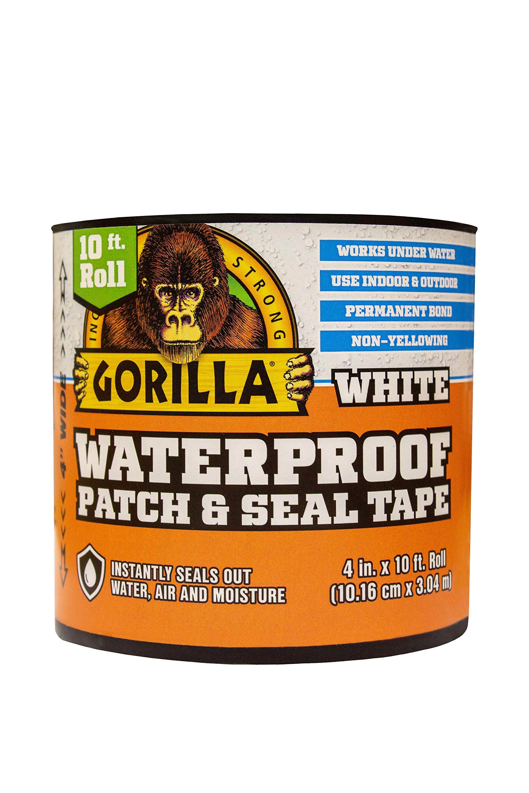 Gorilla Waterproof Patch & Seal Tape Combo, Black and White