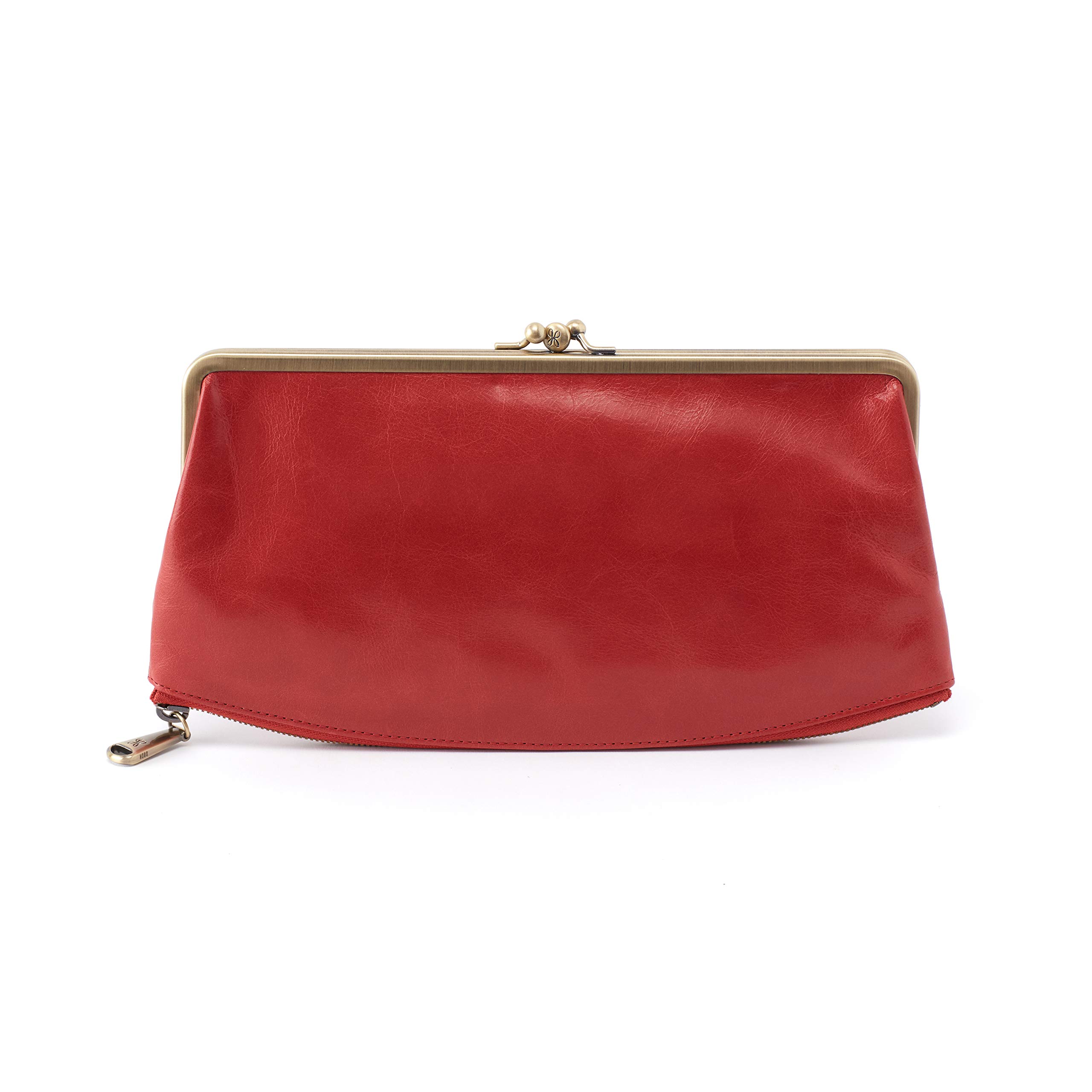 HOBO Womens Genuine Leather Mavis Clutch Wallet (Brick)